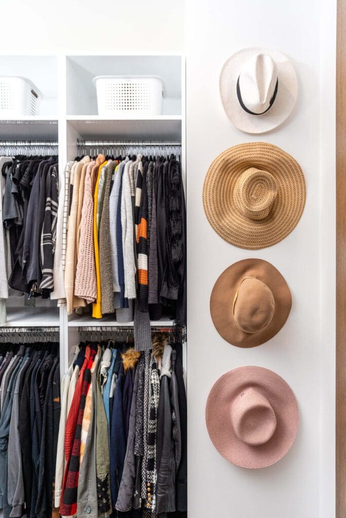 Pegs for Hanging Hats on an Empty Space Copy
