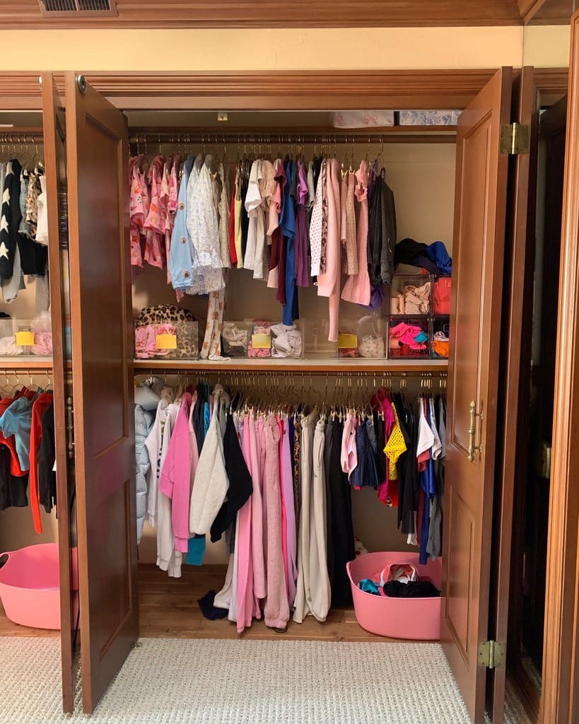 Same bedroom closet after Simply Luxe organizing, Corona del Mar