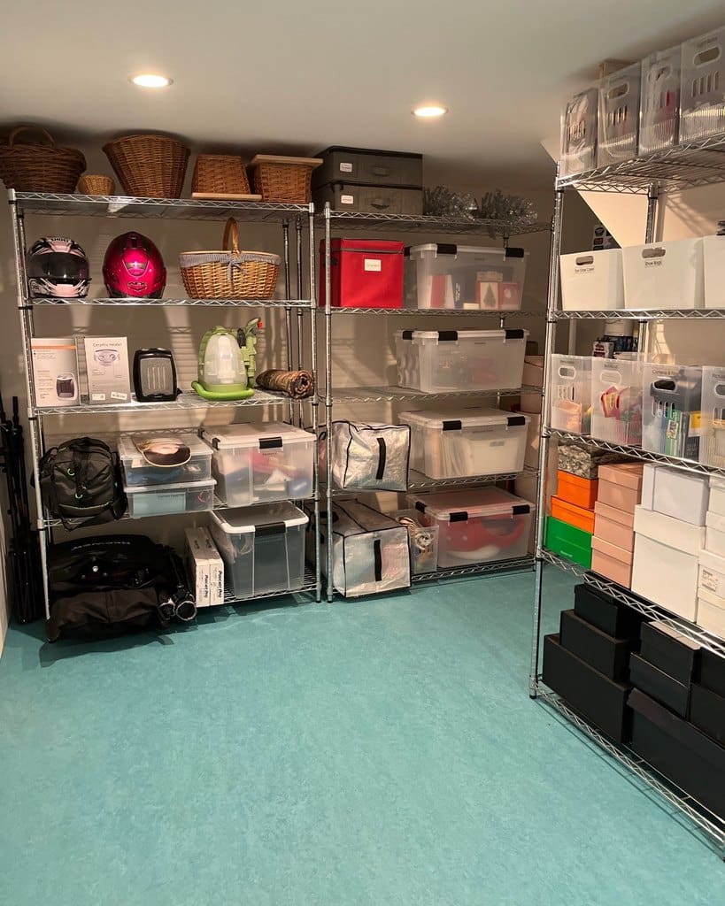 Same celebrity client storage room after Simply Luxe organizing, Los Angeles