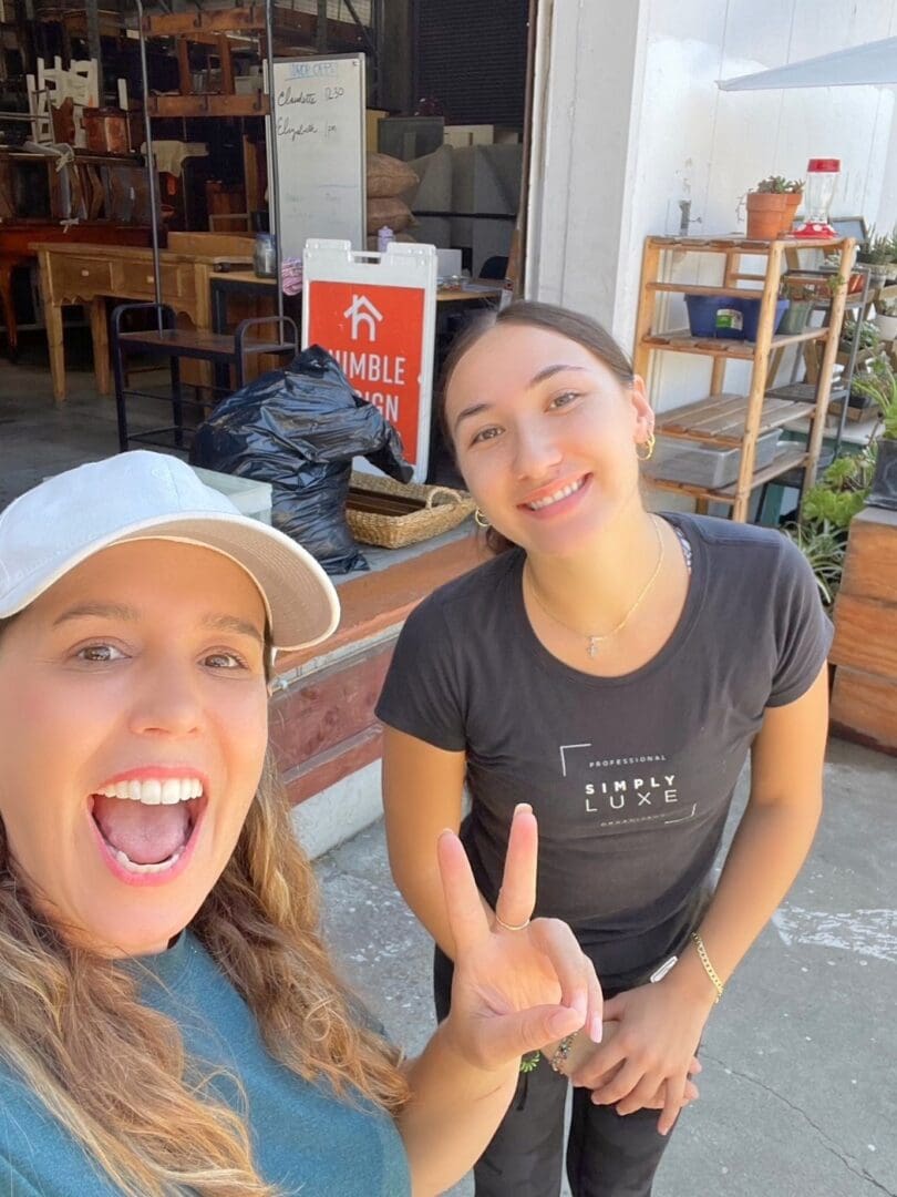 Ryen Toft and Simply Luxe team member Terah at Humble Design San Diego