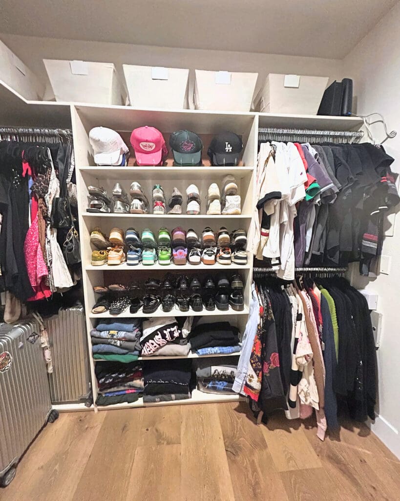 Same celebrity client closet after Simply Luxe organizing, Los Angeles