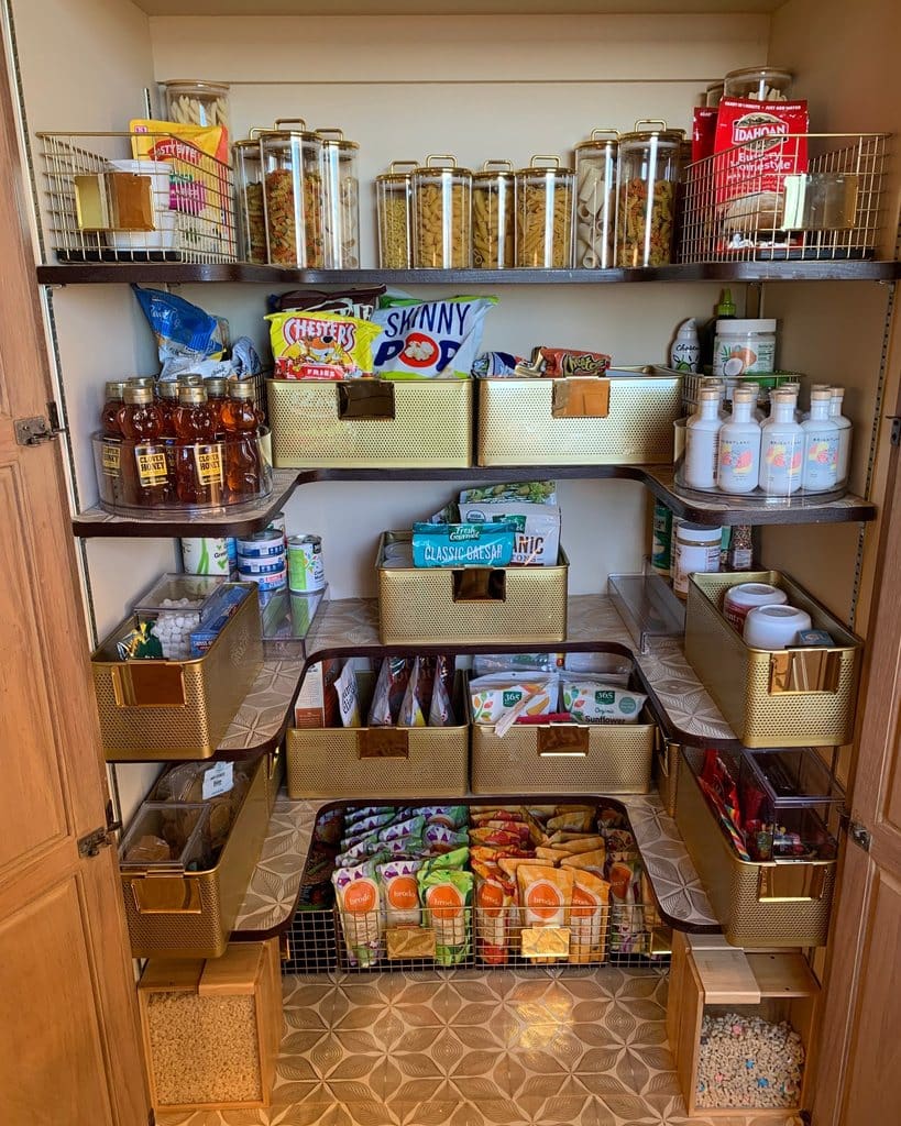 Same pantry cabinet after Simply Luxe organizing, Corona del Mar