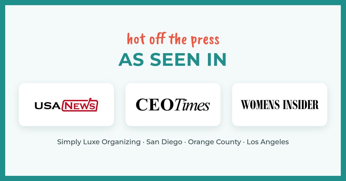 Simply Luxe Organizing as seen in USA News, CEO Times and Women's Insider