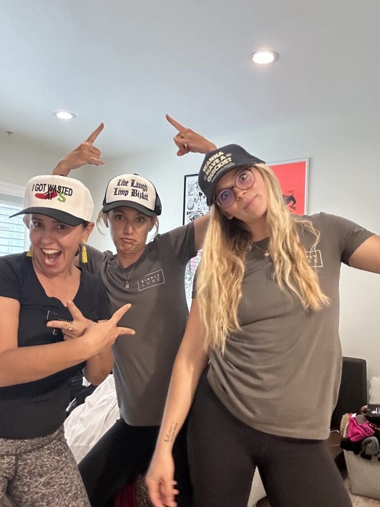 Simply Luxe organizers wearing Katie Maloney's hats