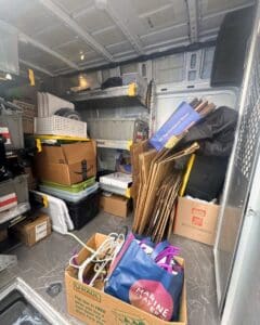 Our Simply Luxe work van loaded with donations headed out, so nothing lingers after the move, Del Mar